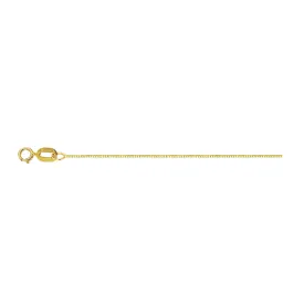 14K Yellow Gold .50mm Box Chain