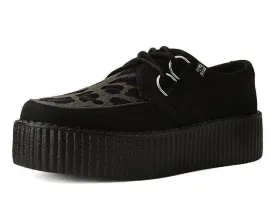 Black & Olive Leopard D-Ring Mondo Creeper